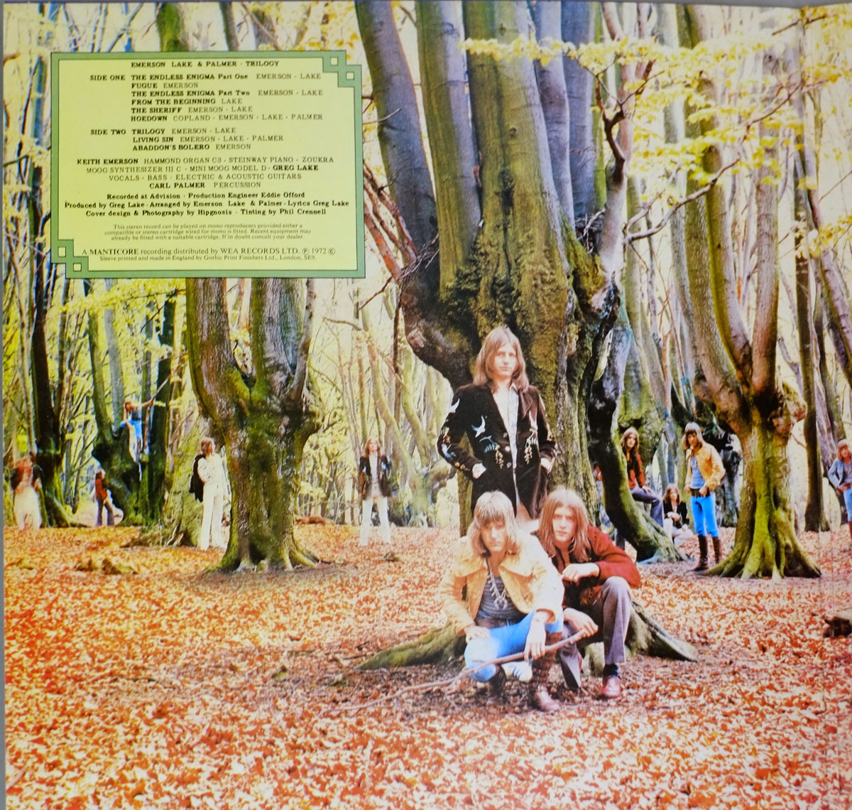High Resolution Photo elp emerson lake palmer trilogy manticore uk 